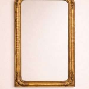 Espejo español dorado al pan de oro, finales del siglo XIX