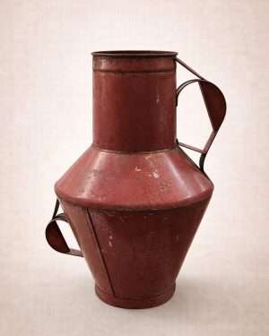 Aceitera portuguesa de metal Roja