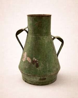 Aceitera portuguesa de metal Verde