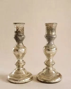 Pareja candelabros mercurio