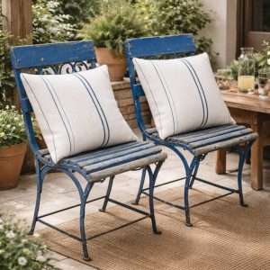 Sillas (2) azules jardín