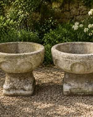 Jardineras Betón de piedra, pareja