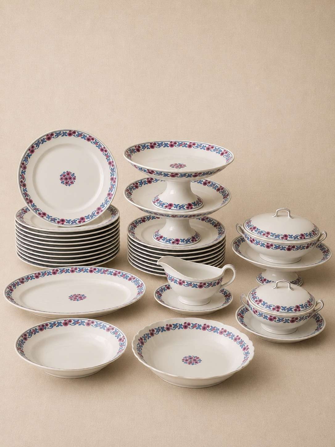 Vajilla Limoges G. Ahrenfeldt (30 piezas)