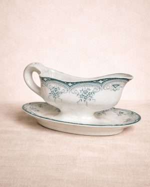 Salsera motivos florales verdes