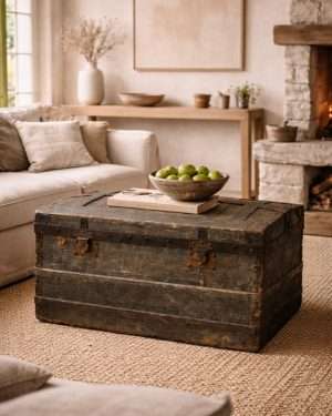 Maleta baúl antigua de viaje