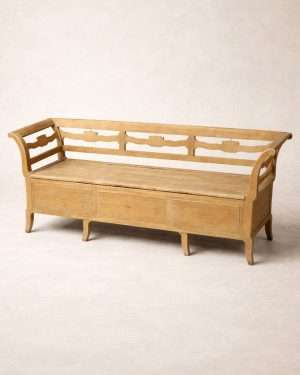 Banco - cofre sueco (kistbänk / allmoge)