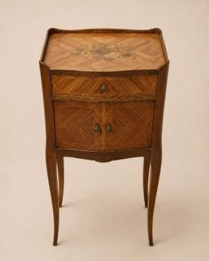 Mesita madera marquetería